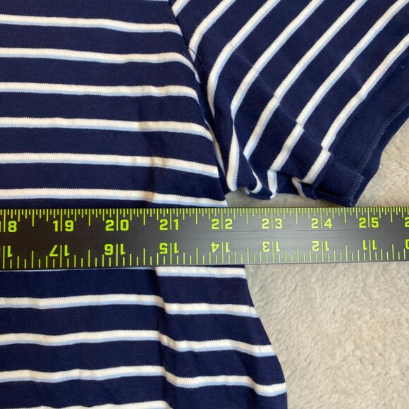 Polo Ralph Lauren Mens Polo Shirt 2XL Pima Soft Touch Navy & White Short Sleeve - Picture 3 of 7